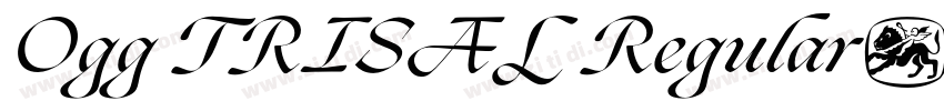 Ogg TRISAL Regular字体转换